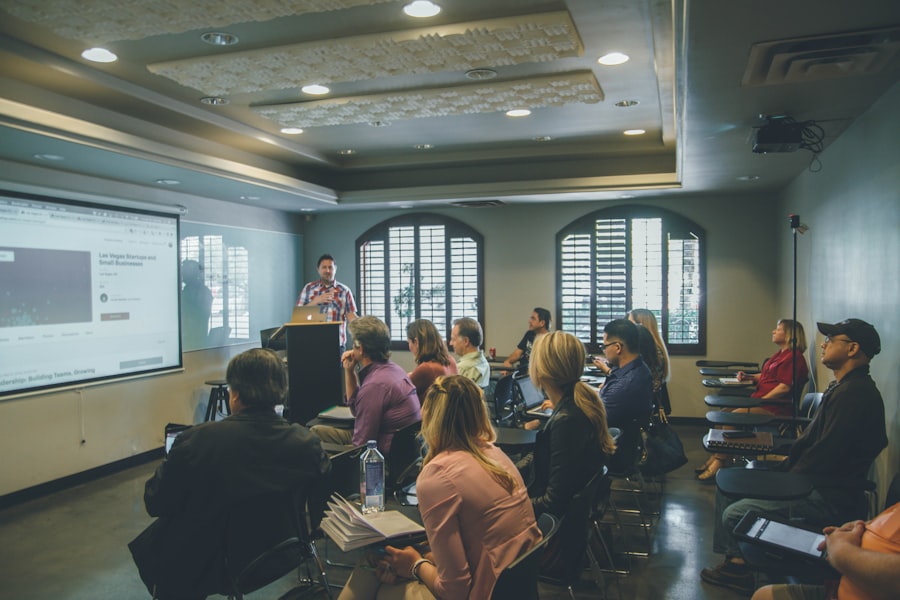 Training classroom session